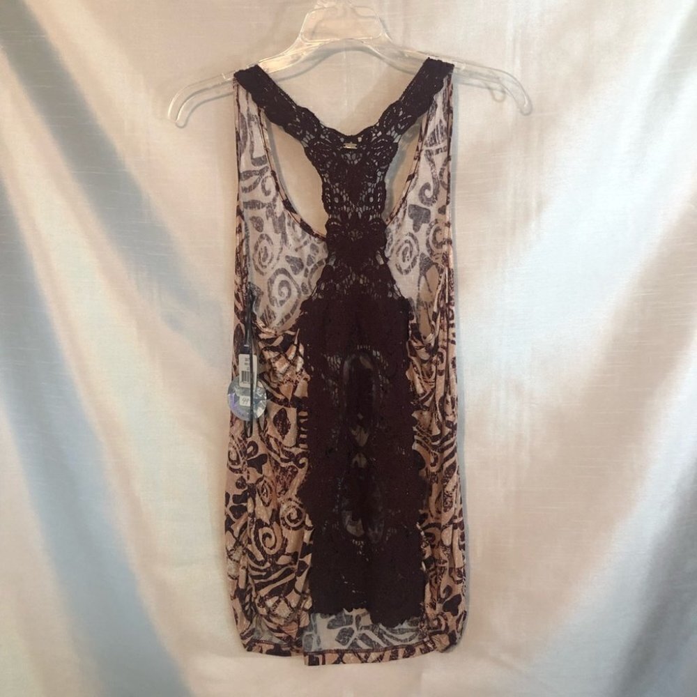NWT DEX Women's Tank Top Aztec Wine/Salmon Ladies Lg - Picture 15 of 16